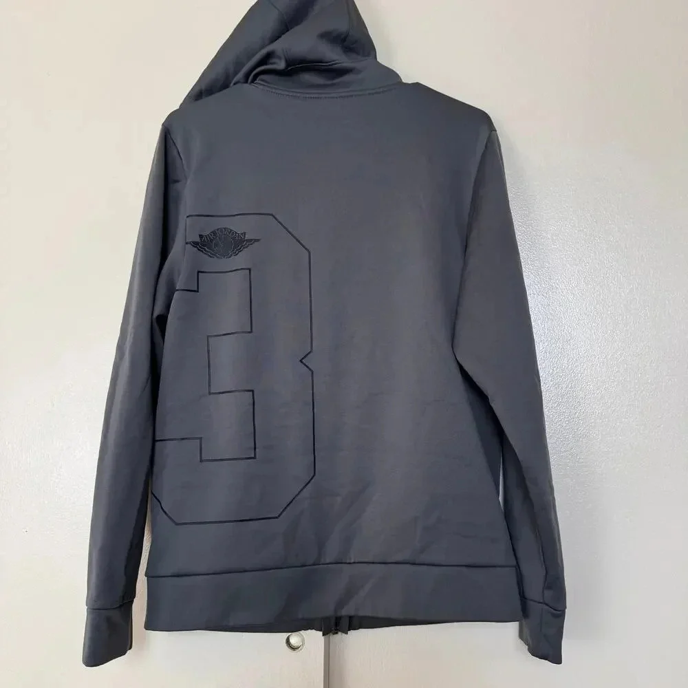 Air Jordan 23 Therma‎ Lite Full Zip Hoodie Gray men's size S
